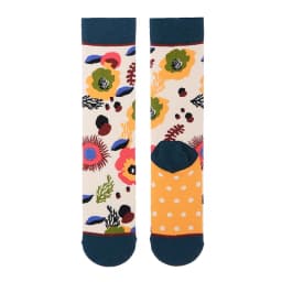 1 Pair Canvas Lattice Plant Art Funny Socks Women Novelty Abstract Cute Socks Women Jacquard Crew Female Calcetines Divertidos