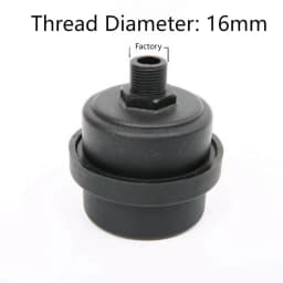 1pcs Plastic Air Compressor Muffler 12.5mm/ 16mm/ 20mm Oil-free Air Compressor Accessories Noise Filter Muffler Black