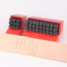 QJH Number Stamp (0-9) Letter Stamp Set (A-Z) Punch Perfect for Imprinting Metal Stamping Kit, Plastic, Wood, Leather 2-12.5MM