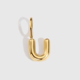 EMANCO Stainless Steel 3D Bubble Alphabet Charms Minimalist Style Letter Elements DIY Necklace Bracelet Jewelry Making