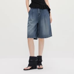 Semir Women Pants Denim Cool Feeling Loose Pleated Trendy Slim Fit Knee Length 2026 Summer Casual Street Style