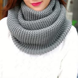 Elegant Thick Winter Scarf for Women - Windproof, Breathable, Infinite Loop Neck Warmer with Soft Style Texture.Machine washable