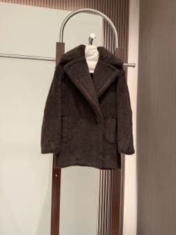 Max Short Teddy Coat 62% Alpaca 26% Wool 12% Silk Coat Winter Thicken Women's Coat