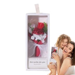Carnation Flower Bouquet Multipurpose Decorative Flower Box Floral Set Realistic Artificial Bath Floral For Mother's Day Birthda