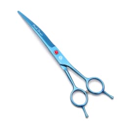 Purple Dragon Dog Grooming Scissors 6.5" 7" Stainless Up Curved Scissors Professional Pet Shears Chunker Thinning Scissors Z3002