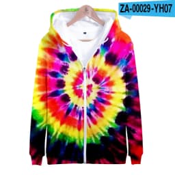 Colorful Spiral Dizzy Pattern Hoodie Men Women Optical Illusion Hoodies Sweatshirt Harajuku Tie Dye Jacket Coat Clothes