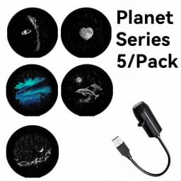 USB LED Star Galaxy Projector Lamp Moon Earth Wall Ceiling Decor Lighting Switchable Pattern Projection Night Light for Bedroom