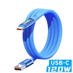 NNBILI 6A USBC To Type C Fast Charging 120W USB Type C LED Digital Display Cable For Samsung HUAWEI Xiaomi Oppo Vivo Charge Cord