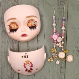 ICY DBS OOAK Blyth doll Hand-Painted Face Plate Including Back Plate Screws Lips carved 1/6 BJD Anime Girl