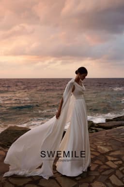 BM Bridal Bohe A-line Wedding Dresses for Woman Pleated Lace up Sleeveless Robes De Soirée Drop Shipping Plus Size Customized