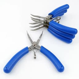 Bent Needle Nose Pliers Mini Serrated Pliers for Jewelry Making Electronic Repair Hand Tools