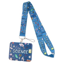 LB2766 Science Keychain Straps Rope Chemistry Neck Strap ID Card Phone Straps USB Badge Holder Lanyard Student Teacher Gift