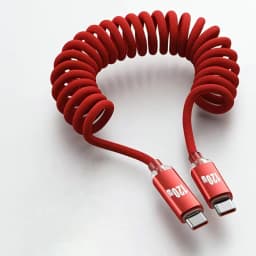 NNBILI Car Type C to USB C 120W Fast Charging For iPhone 18 17 USB A To Type C Spring Telescopic Cable For Samsung Honor Huawei
