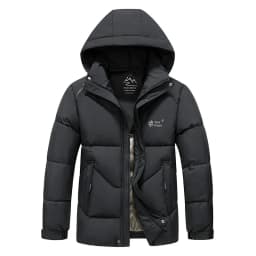 New Windproof Thickening Men Tops Outdoors Loose Versatile Comfort Keep Warm Coats Winter Fashion Casual Solid Hooded Parka Men