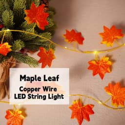 LED String Light Geen Eucalyptus Leaves Maple Leaf 5V USB Battery Power Wedding Christmas Decoration 2M 5M 10M Fairy Lights
