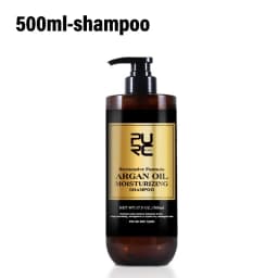 PURC Morocco Argan Oil Shampoo Conditioner Set for Damaged Frizz Hair Vitamin E Smoothing Organic Sulfate Free Hair Care Set