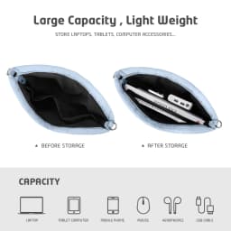 Puffy Quilted Laptop Shoulder Bag 13-14 15-16 Inch for MacBook Air Pro Padded Computer Sleeve Lightweight Carrying Case