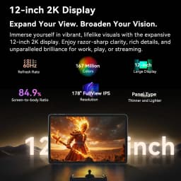 Blackview MEGA 2 Tablet PC Set With Keyboard Mouse Stylus 12'' 2K Display 12GB+24GB RAM 256GB ROM Android 15 Tablet 9000mAh