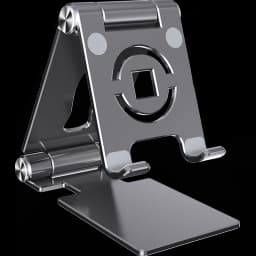 Foldable Mobile Phone Holder 360 Degree Rotating Hollowed Tablet Riser Anti Slip Tablet Holder Height Adjustable for 4.7-12 Inch