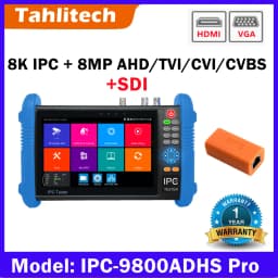 IPC-9800MOVTADHS Pro IPC Tester Support 8K IPC Camera And VGA 8MP AHD CVI TVI Test Wifi PTZ Cable Tester HDMI PoE CCTV Tester