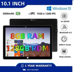64bit 10.1" Windows 10 Tablet Intel Atom X5-Z8350 CPU 8GB DDR RAM 128GB ROM 1280*800 IPS Resolution