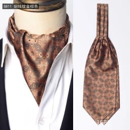 Luxury Mens Vintage Polka Dot Ascot Tie Wedding Formal Cravat Scrunch Self British Gentleman Polyester Paisley Retro Neckties
