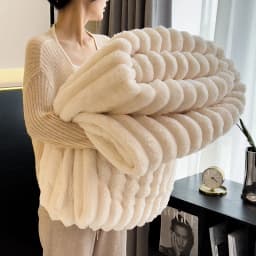 Solid Color Artificial Rabbit Fur Blanket Fluffy Soft Plush Throw Blanket Autumn Warm Queen Size Fleece Blankets for Bed Sofa