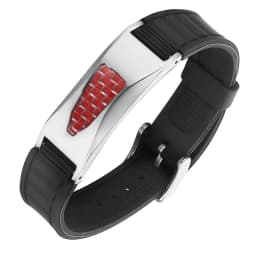 7 in 1 Titanium Silicone Magnetic Energy Armband Power Bio Bracelet Health Pain Relief Magnet Health Bracelet Bangle 3000 Gauss