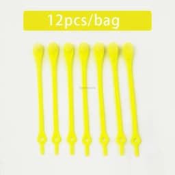 12 Pcs Silicon Elastic Laces Sneakers Shoelaces Without Ties Rubber Band for Casual Shoes Men Women Sport Shoes Lazy Accessories