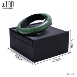 Black PU Leather Jewellery Ring Earrings Stand Holder Set Jewelry Pendant Necklace Chain Chokers Display Bust Bangle Organzier