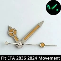 Luminous Watch Hands Blue‑Green & Green, High Quality Replacement Hands for NH35 NH36 ETA2824 2836 Miyota 8205 8215 Watch Movements