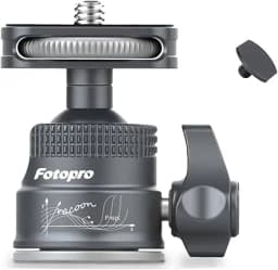 Fotopro Desktop Mini Tripod, Aluminum Alloy Compact Camera Tripod with Ball Head 1/4 Inch Screw for Phone DSLR