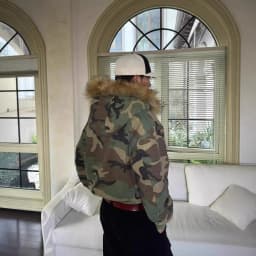 Men s Winter Coat Warm Double Sided Camouflage Jacket Thick Cotton Parka with Fur Collar Outdoor Military Style Trench Coat