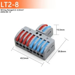 5/10/50/100pcs Push-in Electrical Wire Connector Terminal Block Universal Fast Wiring Cable Connectors For Cable Connection