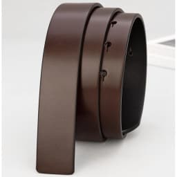 Pure Cowhide Belt Strap 3.4CM Round Hole Belt No Buckle Genuine Leather Belts High Quality Without Buckle Belt Men Women