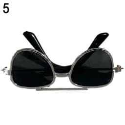 Fashion Double Beam Doll Glasses For 1/3 1/4 BJD Dolls Accessories Vintage Miniature Pilot Glasses 10CM Plush Doll Eyeglasses