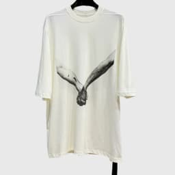 HKSH Spring Summer New Men's RO Style Round Collar Printed T-shirt Oversized Chic Cotton Chic Top American Loose Y2K Tees HK4638