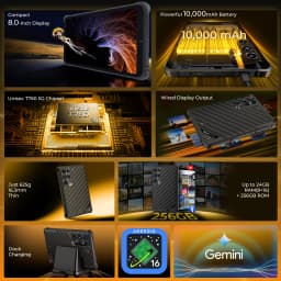 OUKITEL RT11 Rugged Tablet PC 8'' Android Tablet 5G ESIM Tablet 24(8+16)GB+128GB IP68 IP69K Waterproof Shockproof 10000mAh