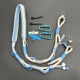 Outdoor Tactical Multifunctional Hand Braided Camera Bag Strap Adjustable Replacement Phone Lanyard Expandable Crossbody Strap