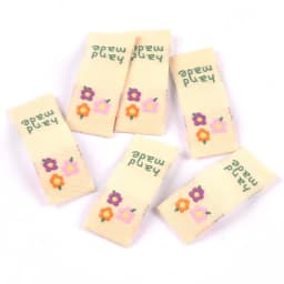 50pcs Lovely Butterfly/Rainbow Pattern Embroidery Labels Garment Sewing Accessories Clothes Bag Shoe Tags Crafts Supplies C3367