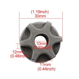 M10 M14 M16 Sprocket Chain Saw Gear for Grinder Replacement Gear Chainsaw 7/6/3 Tooth Electric Bracket Power Tool M4YD