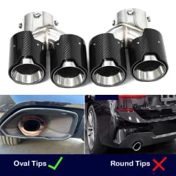 For BMW M240i M340i M440i G20 G21 G22 G42 Exhaust Pipe Upgrade Quad Muffler Tailpipe Tip Nozzle Exhaust Head
