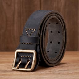 3.8CM Original Handmade Double-needle Buckle Men Belt Made Old Macho Jeans Belt Thick Real Genuine Leather Army Tactical Belt
