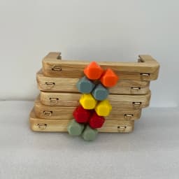 20 Cm Candy Solid Wood High Quality Candy Wooden Purse Frame Obag Handbag Accessories Diy Purse Hanger Guangzhou Purse Frames
