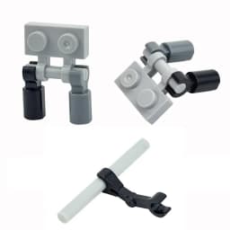 Compatible 63868 92280 60478 18649 MOC Part Assemble Plate Special 1x2 with Handles Thin Brick Clip DIY Building Block Kid Toy