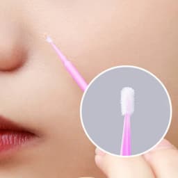100pcs Eyelash Cleaning Brushes Micro Cotton Swab Individual Removing Makeup Brush Eyelashes Microbrush Beauty Clean Tools