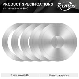 High-Precision Silicone Gaskets & Aluminum Adapter Plate Disc for Professional Vacuum Casting Jewelry Machine Accessory