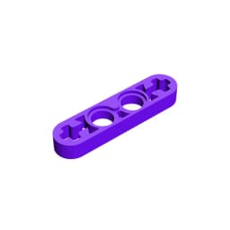 MOC PARTS GDS-690 Technical, Liftarm Thin 1 x 4 - Axle Holes compatible with lego 32449 pieces of children's toys