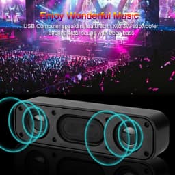 Soundbar Speaker Portable USB Wired Computer TV PC Laptop Desktop Subwoofer Sound Box Music Caixa De Som Bocina Coluna Acoustics
