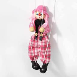 Marionette Puppets Clown Pull String Doll Birthday Christmas Gifts Theater Puppetry Party Favors For Kids Boys Girls Adults